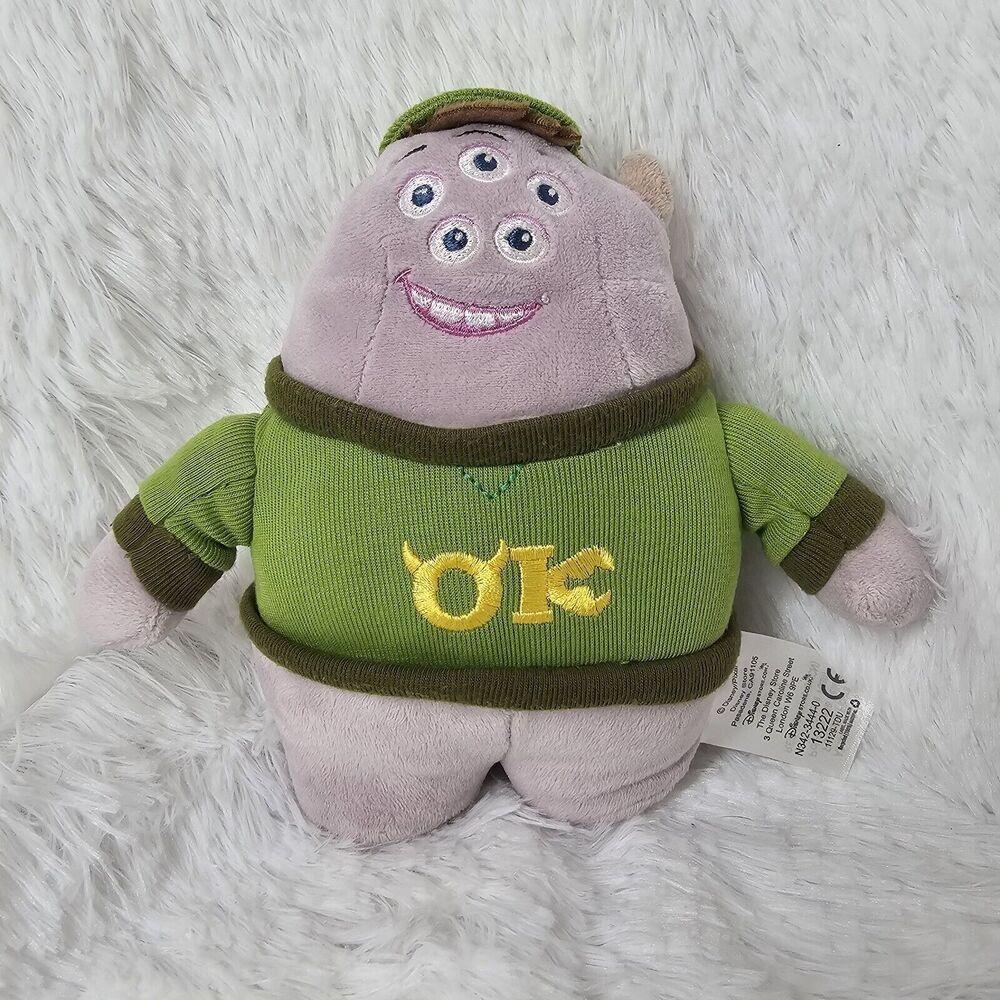 Disney Store Pixar Monsters University SQUISHY Plush 8" Tall 10" Wide